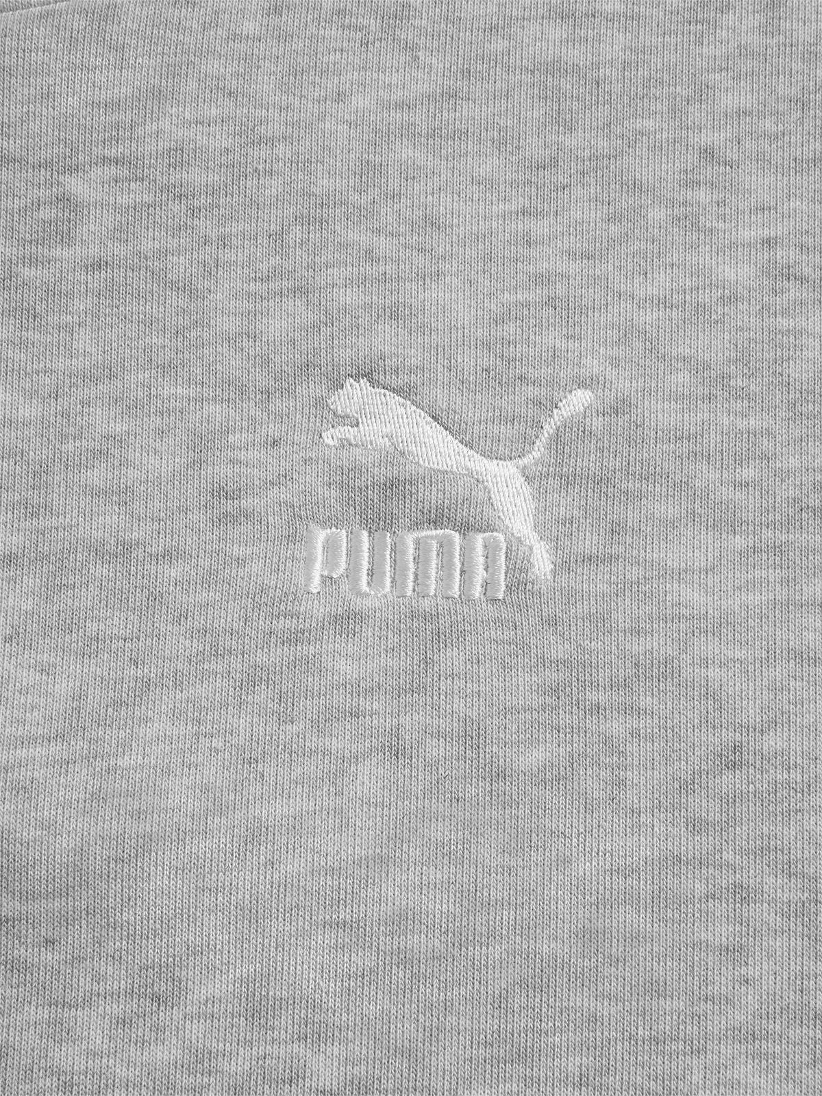 Puma Ladies Sweater Classics Cropped Hoodie Grey